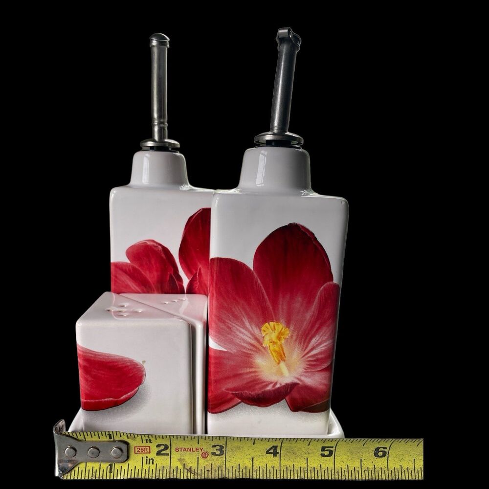 Intrada Italy Oil, Vinegar, Salt & Pepper Set - Picture 7 of 10